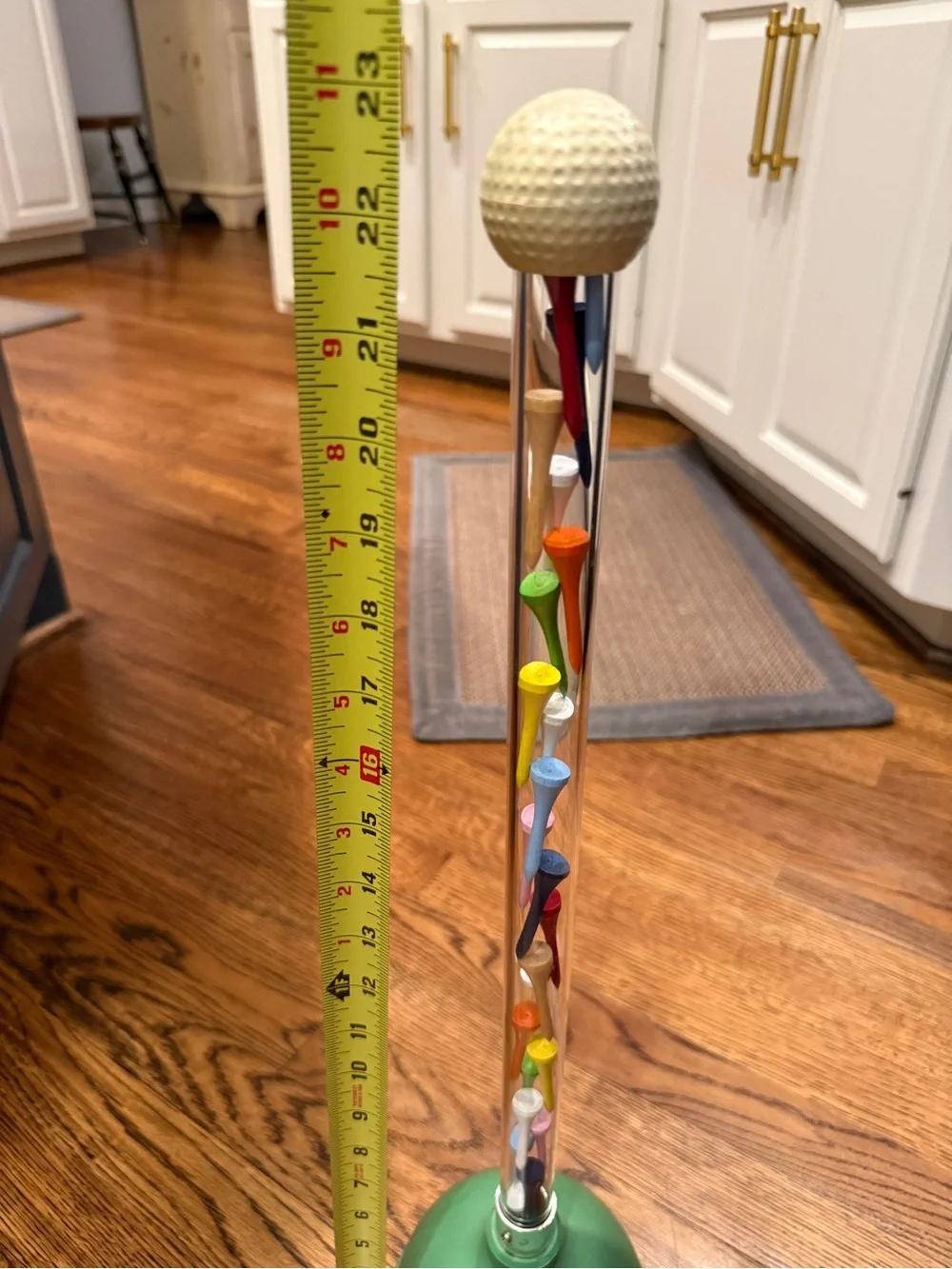 Golf Bathroom Decor Plunger Featuring Golf Tees in the Plunger Handle